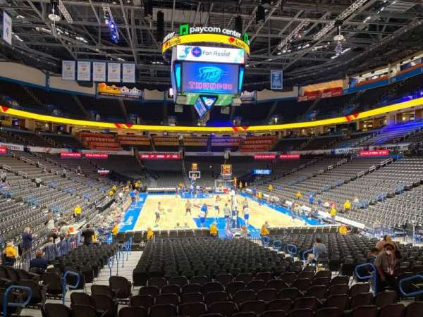 Paycom Center, section: 111, row: M, seat: 9