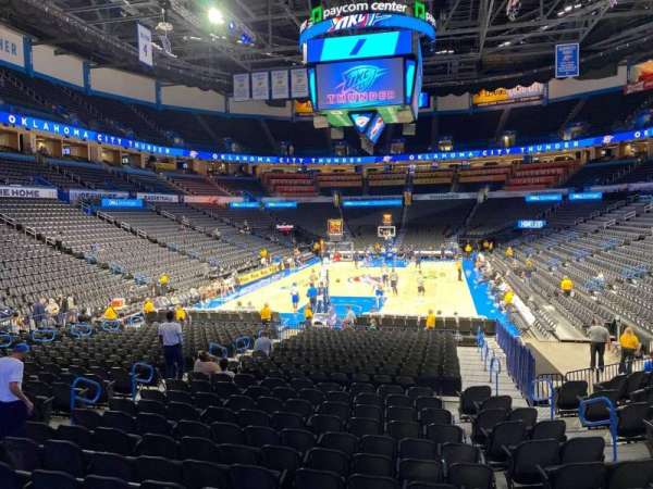 Paycom Center, section: 110, row: N, seat: 8