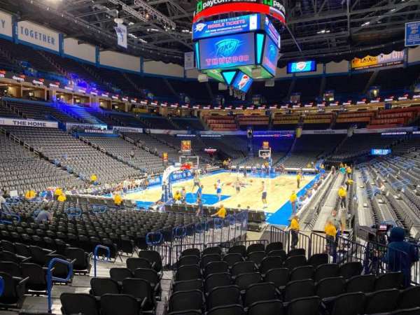 Paycom Center, section: 109, row: L, seat: 15
