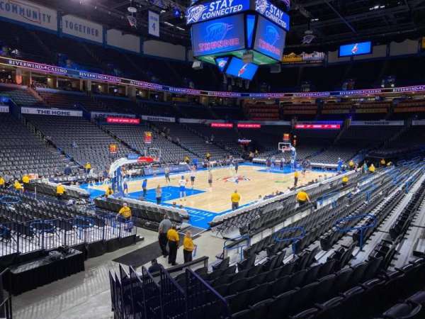 Paycom Center, section: 108, row: M, seat: 20