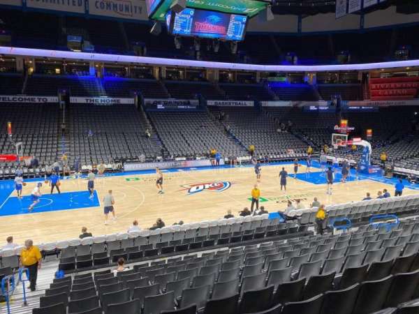 Paycom Center, section: 106, row: N, seat: 17