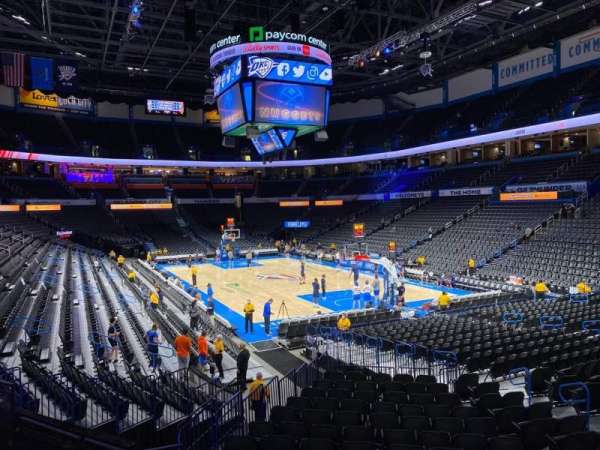 Paycom Center, section: 102, row: Q, seat: 12