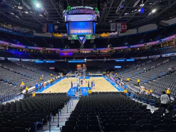 Paycom Center, section: 120, row: M, seat: 16