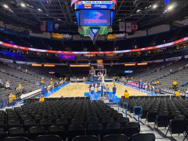 Paycom Center, section: 101, row: Rr, seat: 3