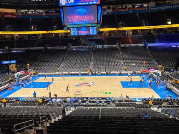 Paycom Center, section: 223, row: C, seat: 1