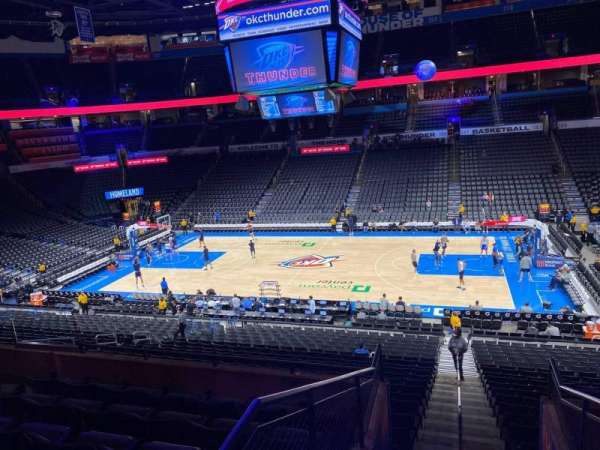 Paycom Center, section: 222, row: F, seat: 9