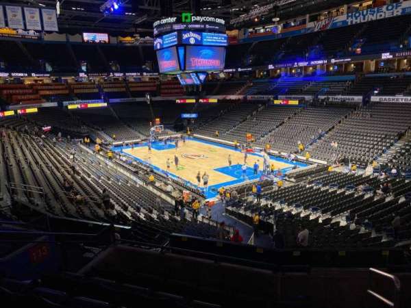 Paycom Center, section: 219, row: F, seat: 1