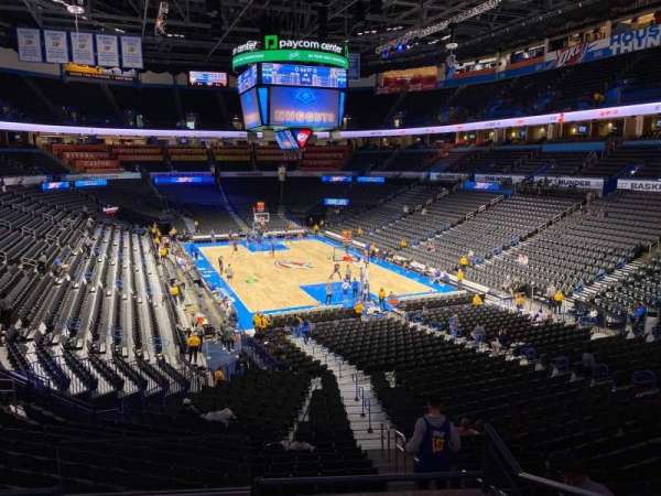 Paycom Center, section: 217, row: D, seat: 13