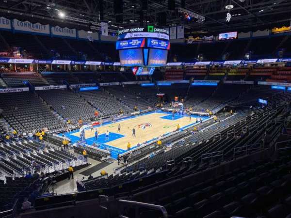 Paycom Center, section: 212, row: H, seat: 1