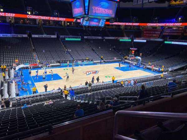 Paycom Center, section: 210, row: C, seat: 1