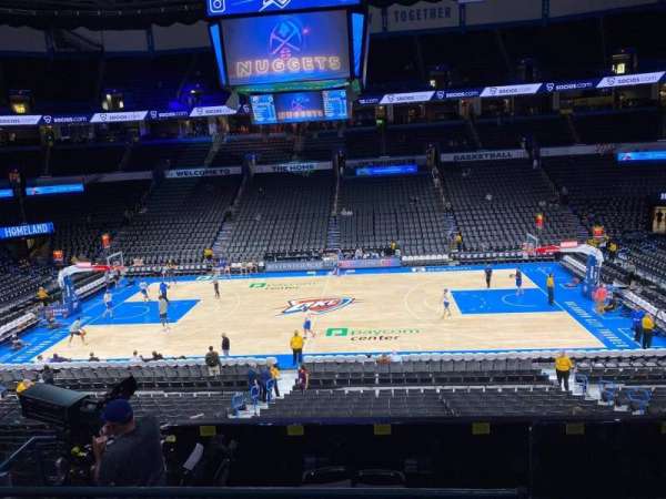 Paycom Center, section: 208, row: C, seat: 1
