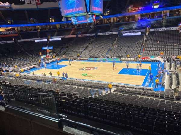 Paycom Center, section: 206, row: B, seat: 16