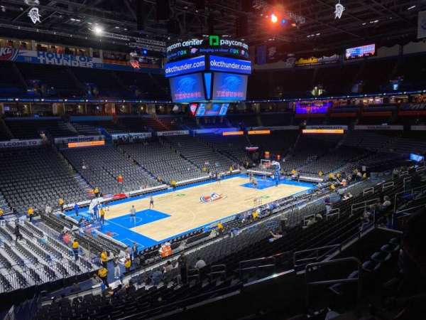 Paycom Center, section: 226, row: F, seat: 7
