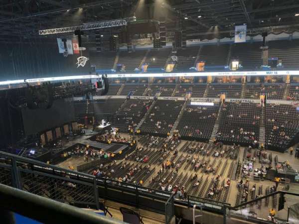 Paycom Center, section: 307, row: H, seat: 1