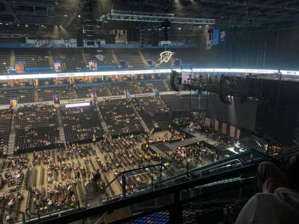 Paycom Center, section: 325, row: J, seat: 4