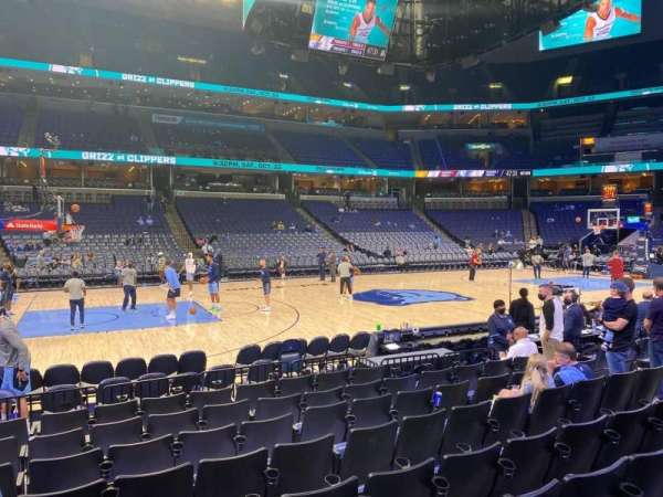 FedEx Forum, section: 104, row: K, seat: 12