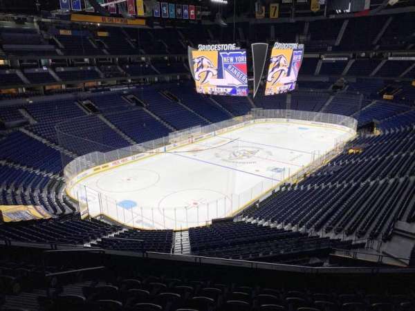 Bridgestone Arena, section: 321, row: H, seat: 12