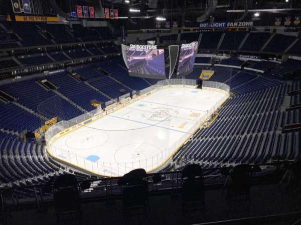 Bridgestone Arena, section: 304, row: H, seat: 8