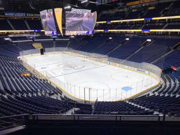 Bridgestone Arena, section: 221, row: D, seat: 3