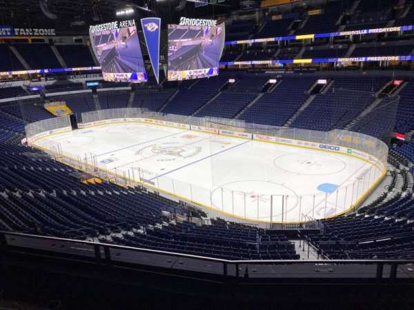 Bridgestone Arena, section: 220, row: F, seat: 7