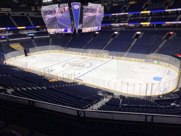 Bridgestone Arena, section: 219, row: F, seat: 6
