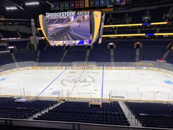Bridgestone Arena, section: 217, row: F, seat: 10