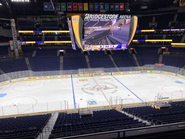 Bridgestone Arena, section: 215, row: F, seat: 10
