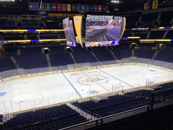 Bridgestone Arena, section: 214, row: F, seat: 5