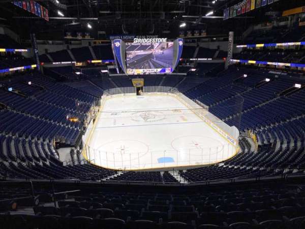 Bridgestone Arena, section: Hap & Harry's Taproom, row: 2