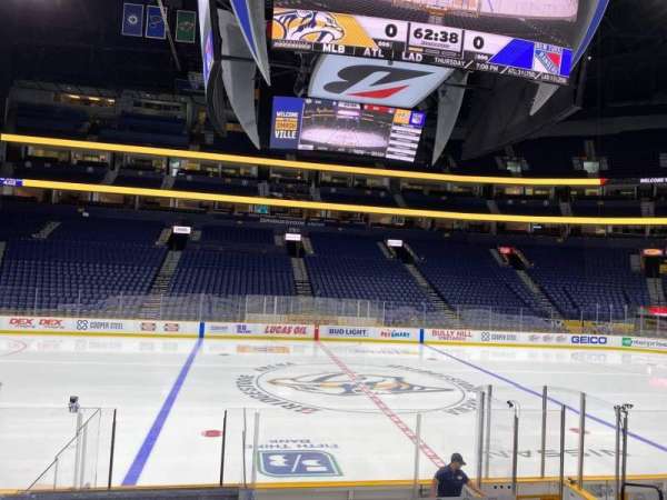 Bridgestone Arena, section: 115, row: Mm, seat: 10