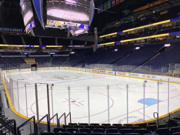 Bridgestone Arena, section: 119, row: Mm, seat: 8