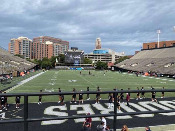 FirstBank Stadium, section: K, row: 1, seat: 7