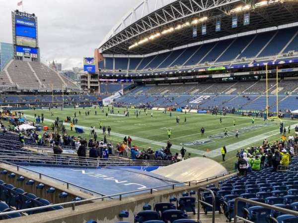 Lumen Field, section: 128, row: Y, seat: 3