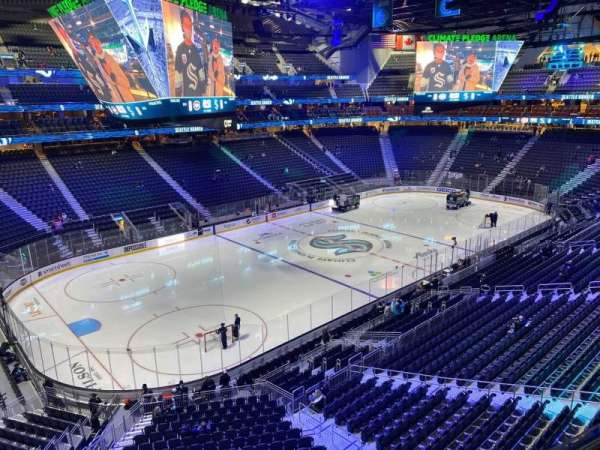 Climate Pledge Arena, section: 117, row: A, seat: 1