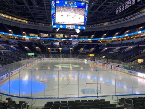 Enterprise Center, section: 110, row: M, seat: 8