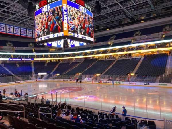 UBS Arena, section: 102, row: 16, seat: 18
