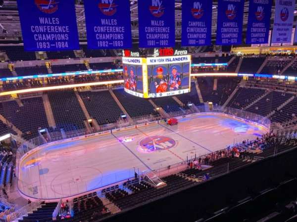 UBS Arena, section: 308, row: 4, seat: 9