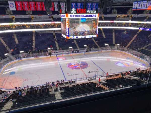 UBS Arena, section: 322, row: 2, seat: 12