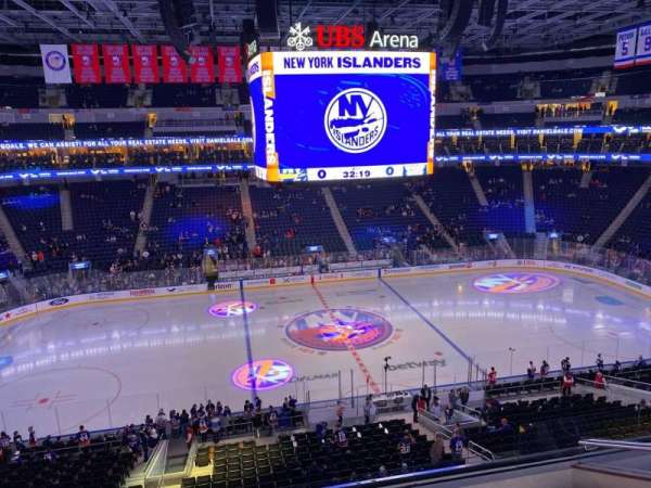 UBS Arena, section: 222, row: 1, seat: 5