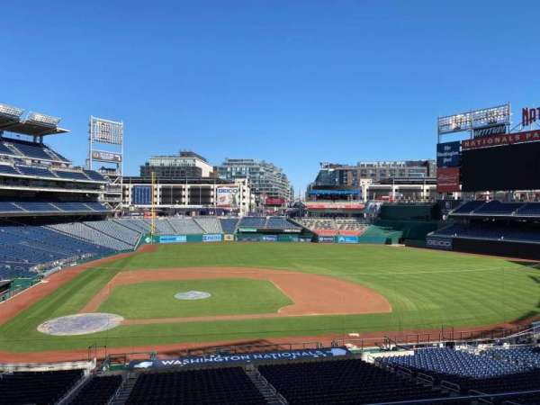 Nationals Park, section: 218, row: D, seat: 12