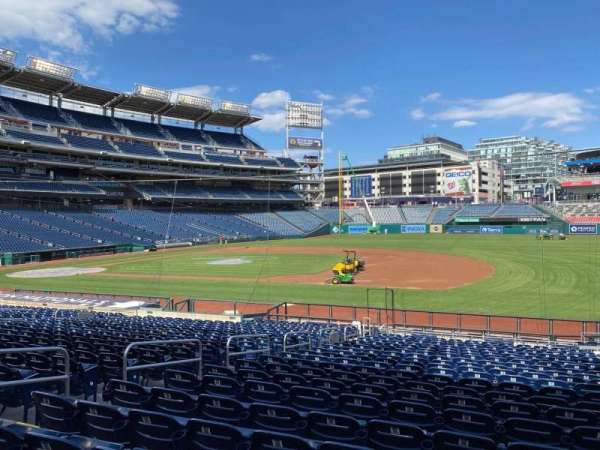 Nationals Park, section: 131, row: Aa, seat: 11