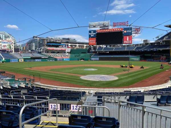 Nationals Park, section: 122, row: F, seat: 3