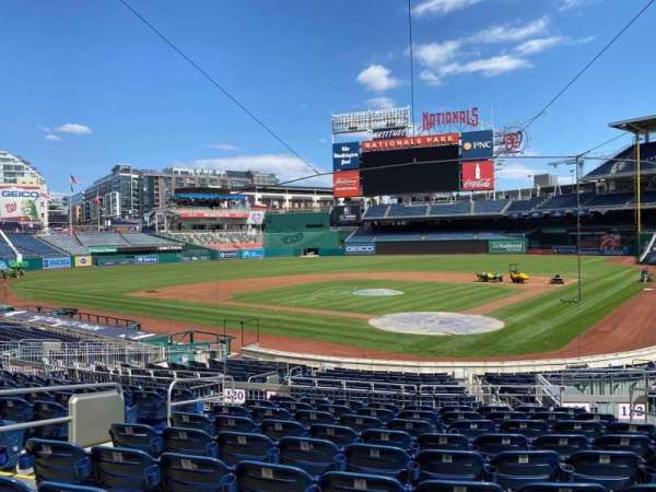 Nationals Park, section: 121, row: K, seat: 6