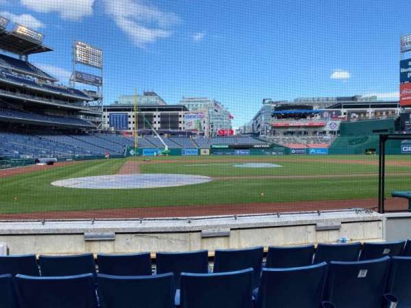 Nationals Park, section: Terra Club E, row: E, seat: 7