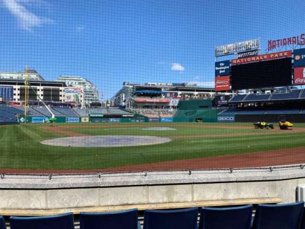 Nationals Park, section: Terra Club D, row: D, seat: 5