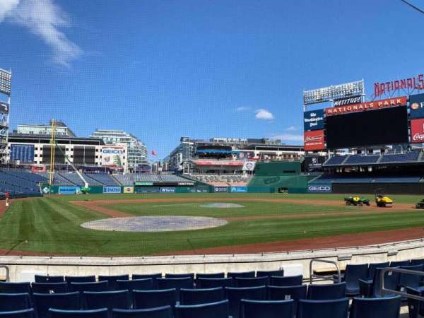 Nationals Park, section: Terra Club D, row: H, seat: 5