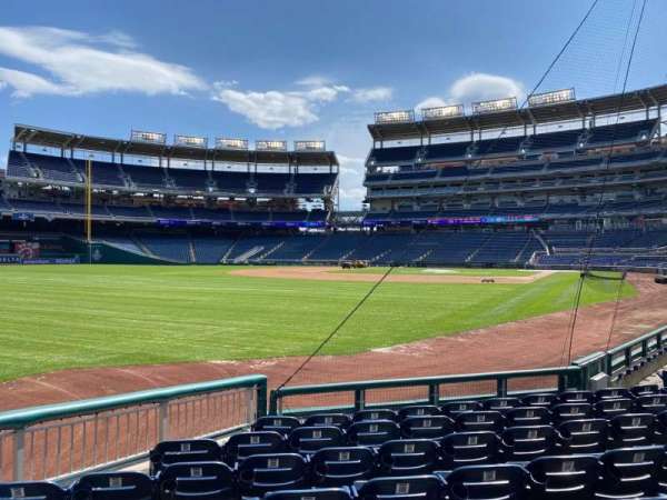 Nationals Park, section: 109, row: G, seat: 18