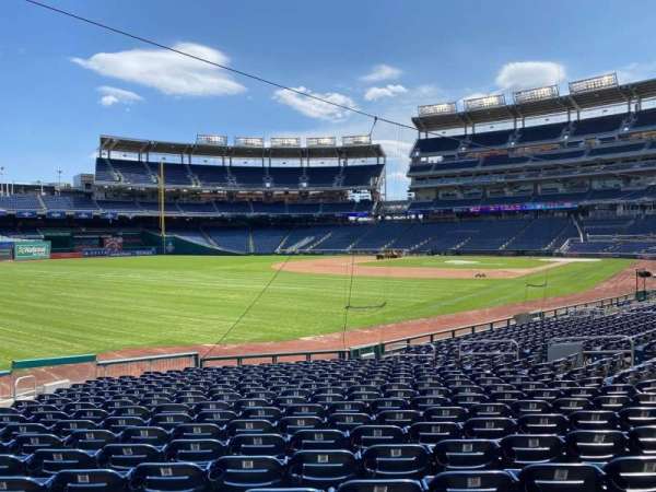 Nationals Park, section: 109, row: V, seat: 10