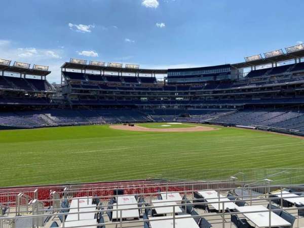 Nationals Park, section: Budweiser Brew House, row: Tables