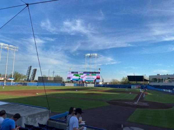 Harbor Park, section: 103, row: H, seat: 8